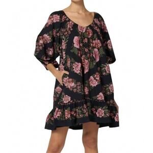 knee length dresses for ladies Cleobella Women's Adair Mini Dress  Saint Bernard
